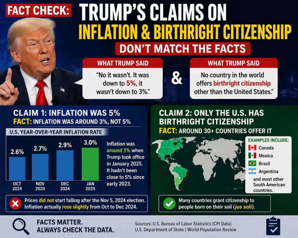 Trump Interview on inflation CNBC